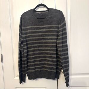 Banana Republic Electric Grandpa Striped Crewneck lightweight Sweater Mens L